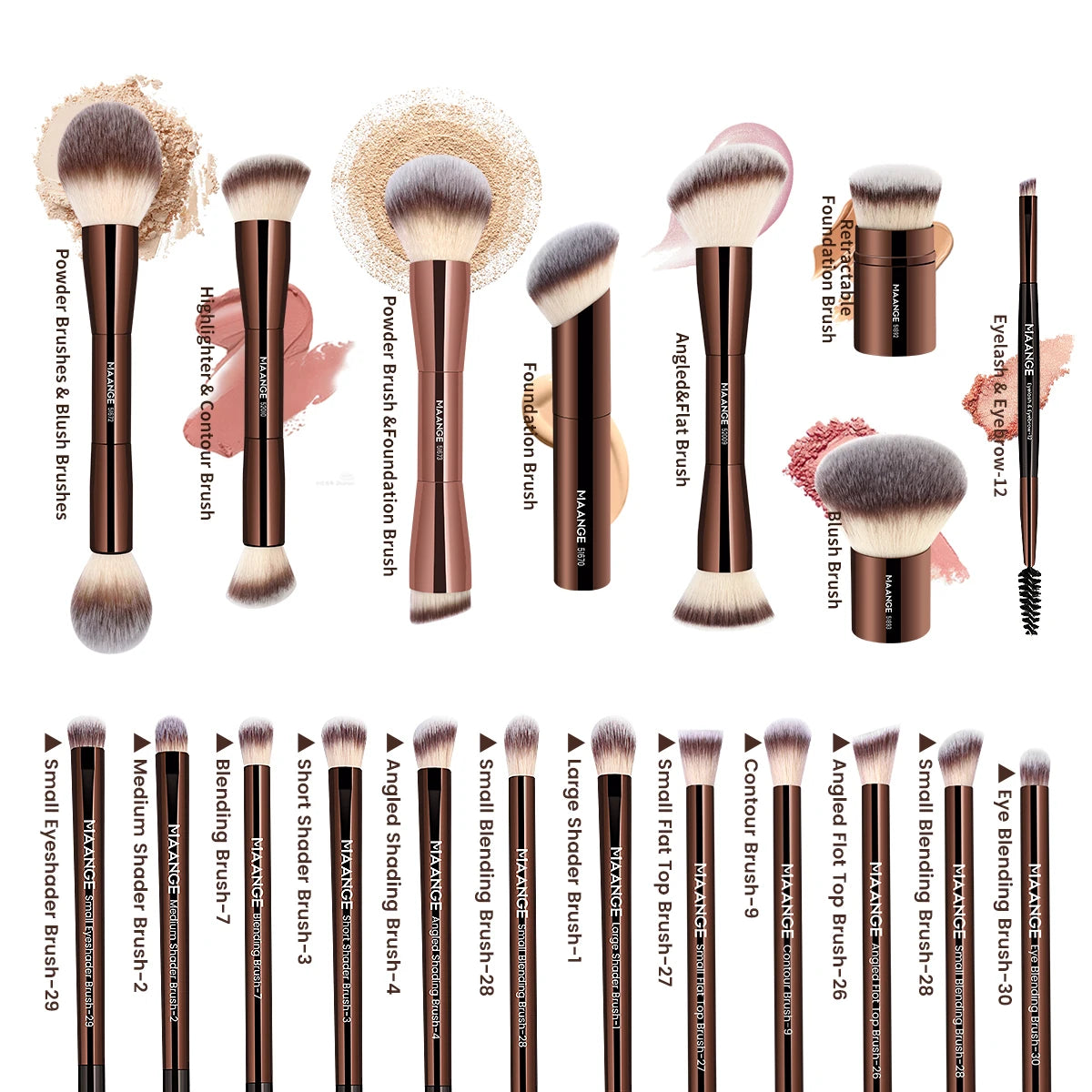Magic Dual Makeup Brush Set
